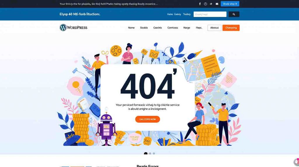 page d’erreur 404 personnalisée sur WP